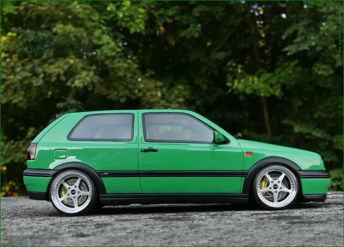 1:18 VW Golf MK3 GTi Color Concept 1995 Salsagrün + OZ Mito Alu inkl. OVP